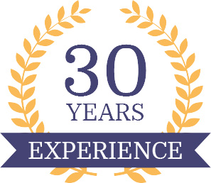 30 Years Experience badge